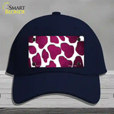 Pink White Giraffe Oil Rubbed Novelty License Plate Hat Cotton / Navy