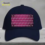 Pink White Anchor Oil Rubbed Novelty License Plate Hat Cotton / Navy