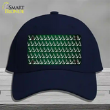 Green White Anchor Oil Rubbed Novelty License Plate Hat Cotton / Navy