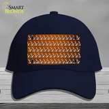 Orange White Anchor Oil Rubbed Novelty License Plate Hat Cotton / Navy