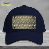 Gold White Anchor Oil Rubbed Novelty License Plate Hat Cotton / Navy