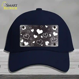 Black White Love Oil Rubbed Novelty License Plate Hat Cotton / Navy