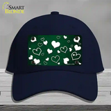 Green White Love Oil Rubbed Novelty License Plate Hat Cotton / Navy