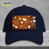 Orange White Love Oil Rubbed Novelty License Plate Hat Cotton / Navy