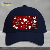 Red White Love Oil Rubbed Novelty License Plate Hat Cotton / Navy