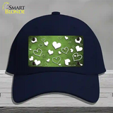 Lime Green White Love Oil Rubbed Novelty License Plate Hat Cotton / Navy