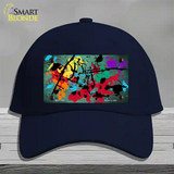 Mint Splatter Oil Rubbed Novelty License Plate Hat Cotton / Navy