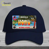 Honu Hawaii State Novelty License Plate Hat Cotton / Navy