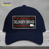 Dont Mess With Delivery Driver Novelty License Plate Hat Cotton / Navy