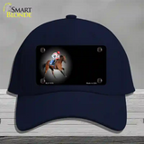 Horse Racing Offset Novelty License Plate Hat Cotton / Navy