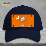 South Carolina Flag Orange Novelty License Plate Hat Cotton / Navy