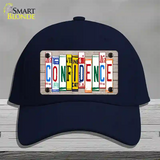 Confidence Wood License Plate Art Novelty License Plate Hat Cotton / Navy