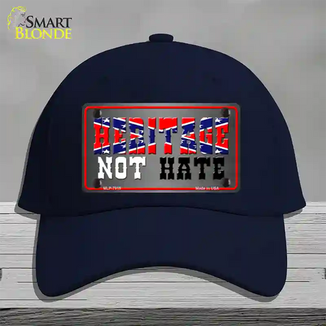 Heritage Not Hate Novelty License Plate Hat Cotton / Navy