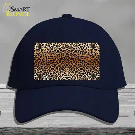 Cheetah Print Novelty License Plate Hat Cotton / Navy