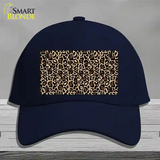 Leopard Print Novelty License Plate Hat Cotton / Navy