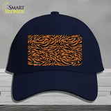 Tiger Print Novelty License Plate Hat Cotton / Navy