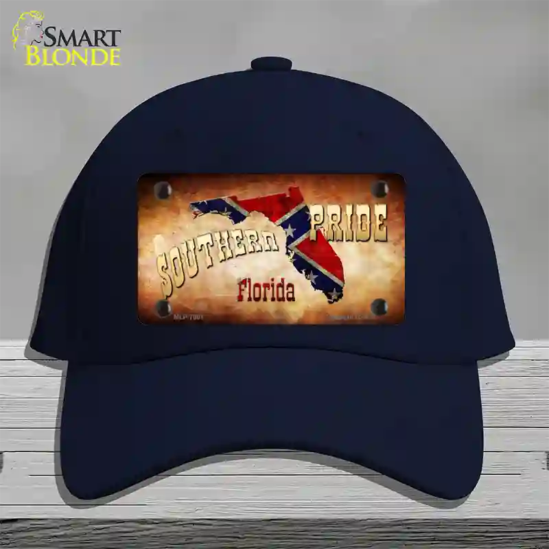 Southern Pride Florida Novelty License Plate Hat Cotton / Navy