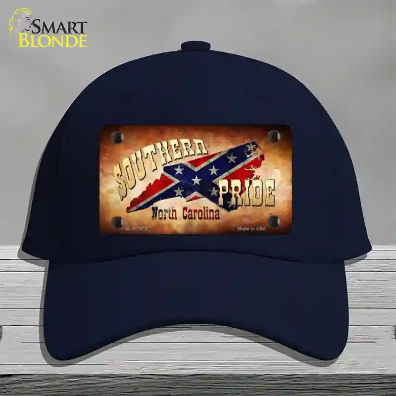 Southern Pride North Carolina Novelty License Plate Hat Cotton / Navy