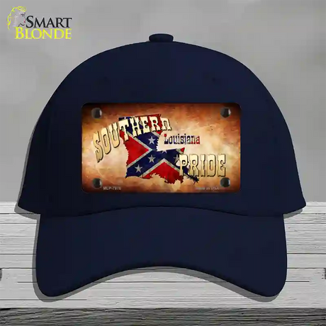 Southern Pride Louisiana Novelty License Plate Hat Cotton / Navy