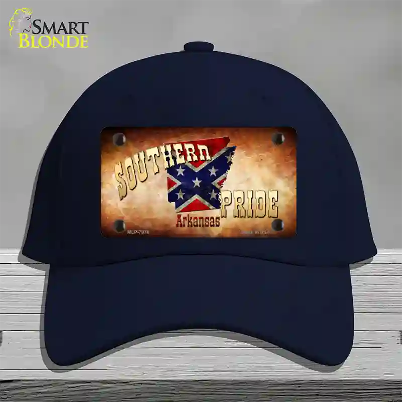 Southern Pride Arkansas Novelty License Plate Hat Cotton / Navy