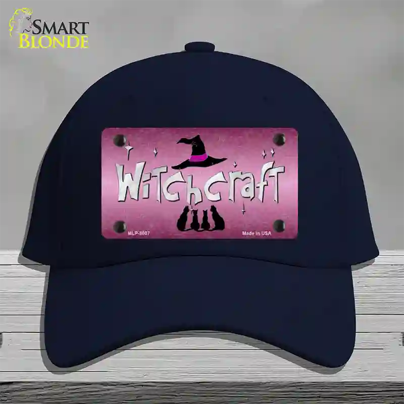 Witchcraft Novelty License Plate Hat Cotton / Navy