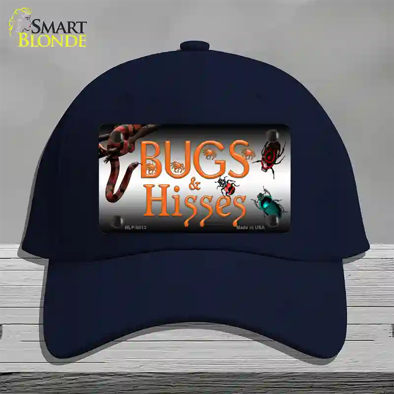 Bugs & Hisses Novelty License Plate Hat Cotton / Navy