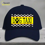 Dog Taxi Novelty License Plate Hat Cotton / Navy