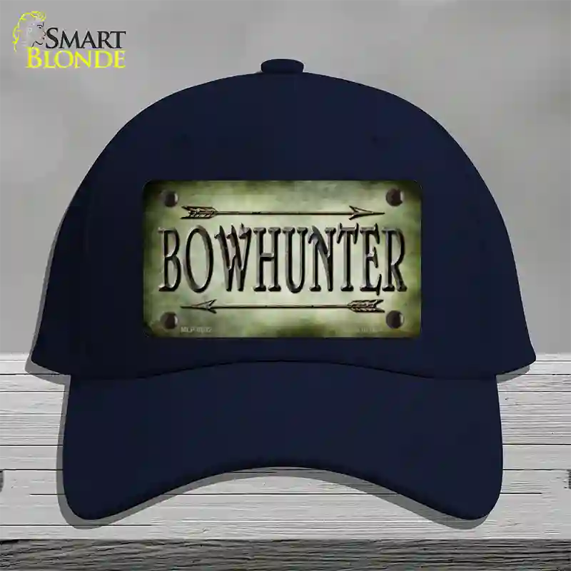 Bowhunter Novelty License Plate Hat Cotton / Navy