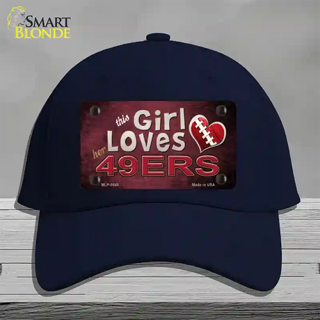 This Girl Loves Her 49ers Novelty License Plate Hat Cotton / Navy