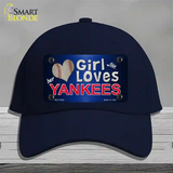 This Girl Loves Her Yankees Novelty License Plate Hat Cotton / Navy