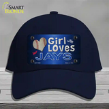 This Girl Loves Her Jays Novelty License Plate Hat Cotton / Navy