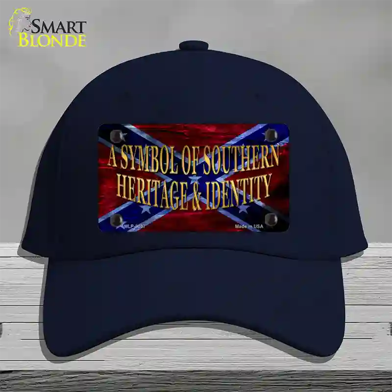 Symbol Of Southern Heritage Novelty License Plate Hat Cotton / Navy