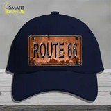 Route 66 Rusty Novelty License Plate Hat Cotton / Navy