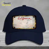 California Rusty Blank Novelty License Plate Hat Cotton / Navy