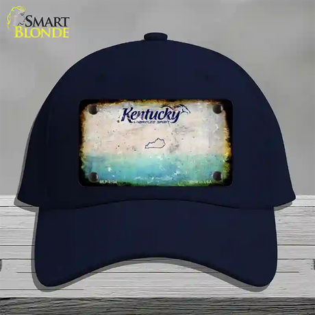 Kentucky Rusty Blank Novelty License Plate Hat Cotton / Navy