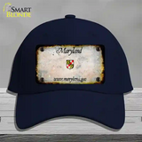 Maryland Rusty Blank Novelty License Plate Hat Cotton / Navy