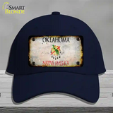 Oklahoma Rusty Blank Novelty License Plate Hat Cotton / Navy