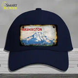 Washington Rusty Blank Novelty License Plate Hat Cotton / Navy