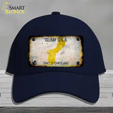 Guam Rusty Blank Novelty License Plate Hat Cotton / Navy