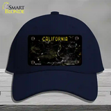 California Black Rusty Blank Novelty License Plate Hat Cotton / Navy