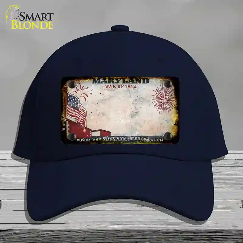 Maryland War of 1812 Rusty Blank Novelty License Plate Hat Cotton / Navy