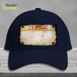 California Golden State Plate Rusty Blank Novelty License Plate Hat Cotton / Navy