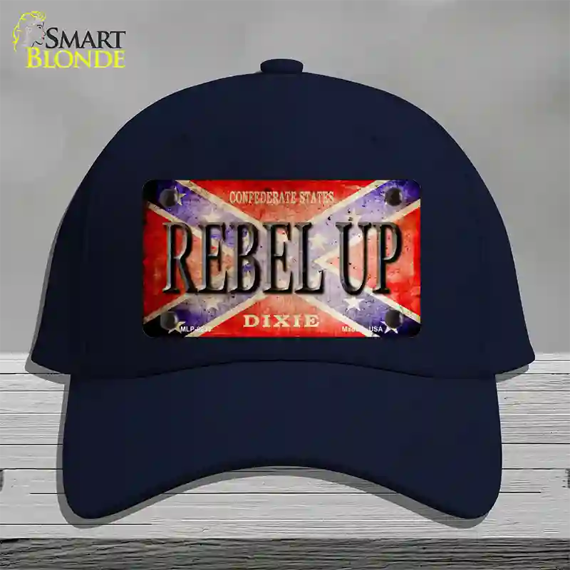 Rebel Up Novelty License Plate Hat Cotton / Navy