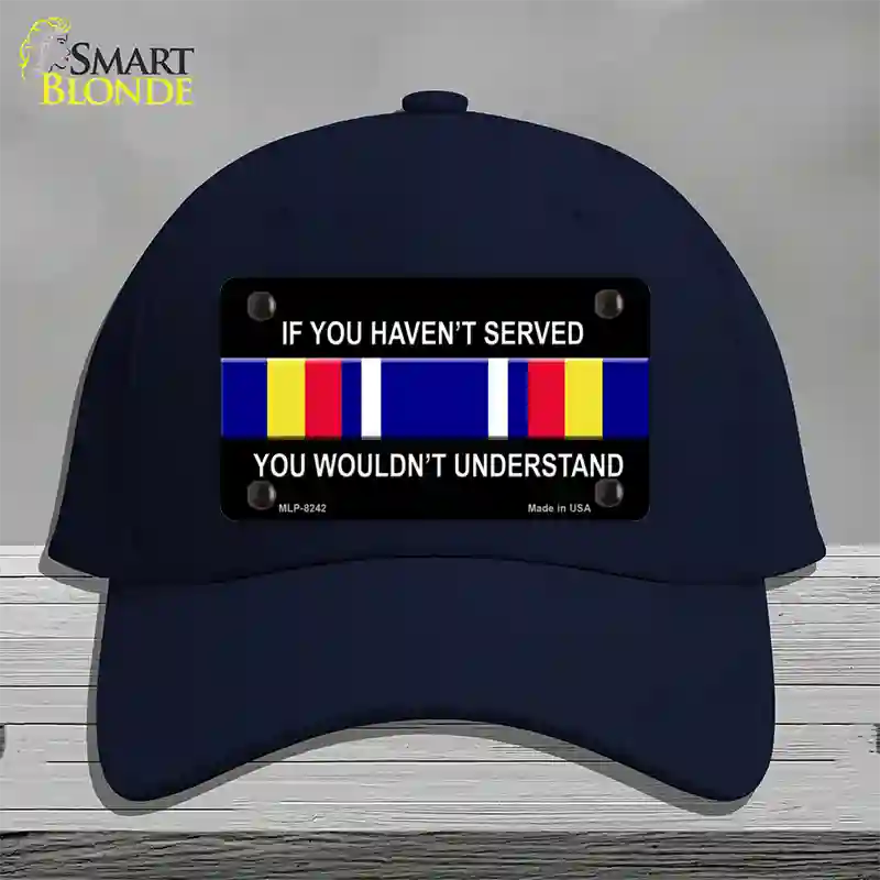 War On Terrorism Ribbon Novelty License Plate Hat Cotton / Navy