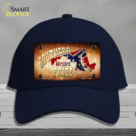 Southern Pride Maryland Novelty License Plate Hat Cotton / Navy