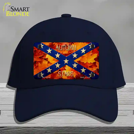 Autumn Stars Novelty License Plate Hat Cotton / Navy