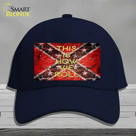 This Is How We Roll Novelty License Plate Hat Cotton / Navy