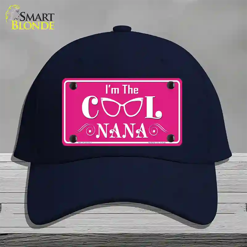 Im The Cool Nana Novelty License Plate Hat Cotton / Navy