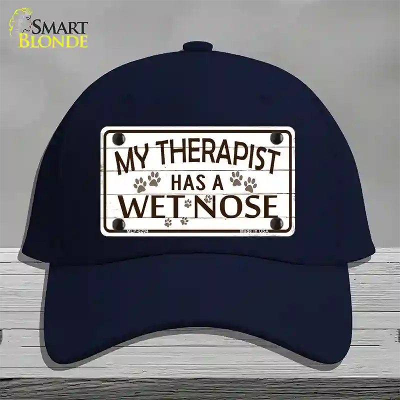 My Therapist Novelty License Plate Hat Cotton / Navy