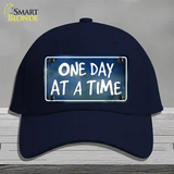 One Day At A Time Novelty License Plate Hat Cotton / Navy